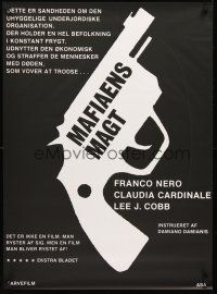 7z068 MAFIA Danish '69 Lee J. Cobb & Claudia Cardinale, different art of pistol!