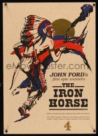 7z023 IRON HORSE foil English half crown R94 O'Brien in Ford's transcontinental railroad epic!