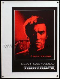 7z024a TIGHTROPE English commercial poster '84 Clint Eastwood is a cop on the edge, cool image!