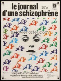 7z474 DIARY OF A SCHIZOPHRENIC GIRL French 23x32 '70 Margarita Lozano, strange Ferracci art!
