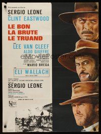 7z483 GOOD, THE BAD & THE UGLY French 23x32 '68 Clint Eastwood, Lee Van Cleef, Sergio Leone!