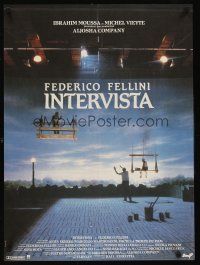 7z486 INTERVISTA French 23x32 '87 Federico Fellini directed, cool image of stage!