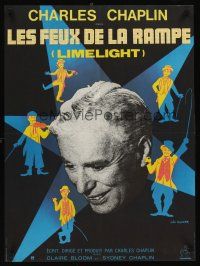 7z492 LIMELIGHT French 23x32 R70s artwork and image of Charlie Chaplin!