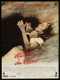 7z566 SALT ON OUR SKIN French 15x21 '92 romantic image of Greta Scacchi & Vincent D'Onofrio!