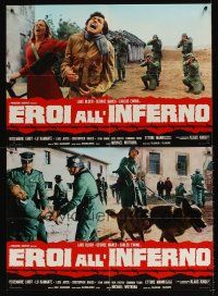 7z240 EROI ALL'INFERNO 8 Italian photobustas '74 Lars Bloch, Klaus Kinski, Nazi firing squad!