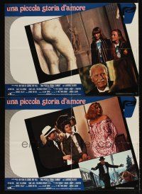 7z244 LITTLE ROMANCE 8 Italian photobustas '79 George Roy Hill, Laurence Olivier, Diane Lane!