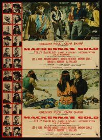 7z245 MacKENNA'S GOLD 2 ItalianEnglish photobustas '69 Gregory Peck, Sharif, Keenan Wynn!