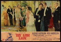 7z248 MY FAIR LADY Italian photobusta '64 cool image of pretty Audrey Hepburn & Rex Harrison!
