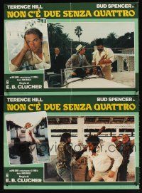 7z250 NOT TWO BUT FOUR 6 Italian photobustas '84 wacky Terence Hill & Bud Spencer!