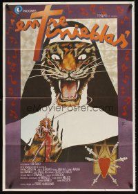 7z031 DARK HABITS Spanish '83 Pedro Almodovar's Entre Tinieblas, wild tiger nun art by Zulueta!