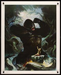 8a124 KEN KELLY KING KONG heavy stock signed & numbered 76/600 20x29 art print '91 by Ken Kelly!