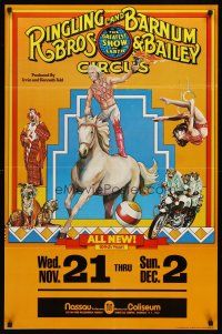 8a042 RINGLING BROS & BARNUM & BAILEY CIRCUS circus poster '78 great art of performers!