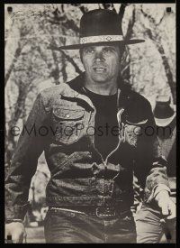 8a592 BILLY JACK commercial poster '71 best close up of Tom Laughlin wearing hat!