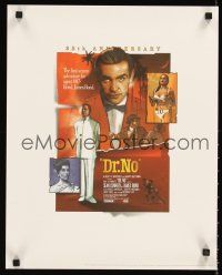 8a612 DR. NO commercial poster '98 different art of Sean Connery as James Bond & Ursula Andress!