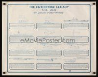 8a615 ENTERPRISE LEGACY commercial poster '80s 6 centuries of adventure, history of the name!