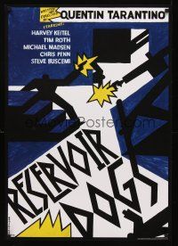 8a675 RESERVOIR DOGS Polish commercial poster '08 Krajewski art from Tarantino crime classic!