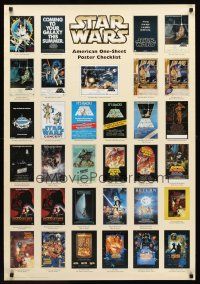 8a690 STAR WARS CHECKLIST ZigZag commercial poster '97 great images of most posters!