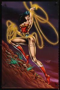 8a111 WONDER WOMAN commercial poster '95 new take on classic female superhero!