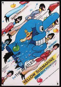 8a707 YELLOW SUBMARINE Polish commercial poster '00s Swierzy & Marcinkiewicz art of The Beatles!