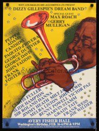 8a188 DIZZY GILLESPIE'S DREAM BAND 18x24 music poster '70s cool Fahey jazz performer!