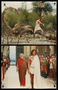 8a356 CLASH OF THE TITANS 5 17.75x22.75 stills '81 Ray Harryhausen, Harry Hamlin, cool images!