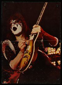 8a198 KISS 13x18 music poster '70s great image of guitarist Ace Frehley rockin' out!