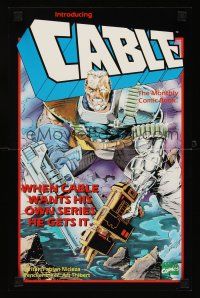8a093 CABLE special 11x17 '93 Marvel comics, Thibert art, what he wants he gets!
