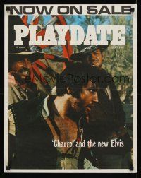 8a465 CHARRO Playdate Magazine special 18x22 '69 a different new kind of Elvis Presley!
