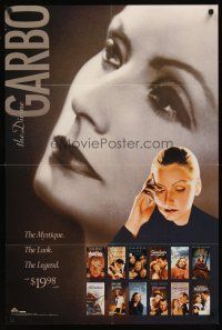 8a383 DIVINE GARBO video special 24x36 '90 wonderful images of beautiful Greta Garbo!