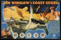 8a472 DON WINSLOW OF THE COAST GUARD special 14x22 '43 Don Terry fights the Japanese during WWII!