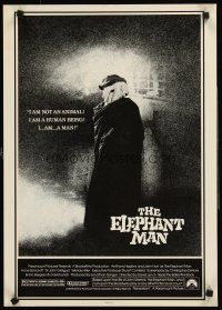 8a476 ELEPHANT MAN special 17x24 '80 John Hurt is not an animal, David Lynch, Anthony Hopkins!