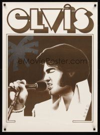 8a172 ELVIS PRESLEY special 25x34 '90s rock 'n' roll, great Byrd artwork of The King!