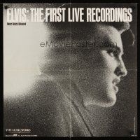8a190 ELVIS: THE FIRST LIVE RECORDINGS 24x24 music poster '82 cool image of The King!