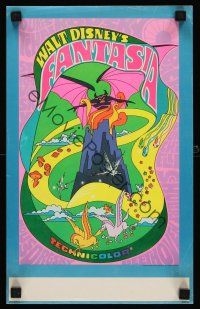 8a390 FANTASIA special 9x15 R70 Disney classic musical, great psychedelic fantasy art!