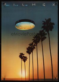 8a391 FILMEX '85 film festival poster '85 film festival, Saul Bass art of trees & floating film can!