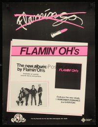 8a191 FLAMIN' OH'S music promo '80 the first record from Minneapolis' favorite band!