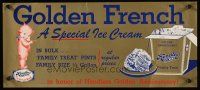 8a239 GOLDEN FRENCH special 9x20 '50s Rose O'Neill artwork, a special ice cream!