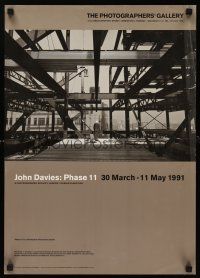 8a081 JOHN DAVIES PHASE 11 English 17x24 English art exhibition '91 photographer's gallery!