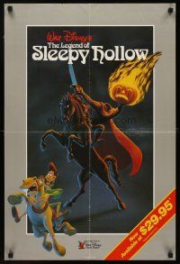 8a408 LEGEND OF SLEEPY HOLLOW video special 20x30 R83 Walt Disney, art of the headless horseman!