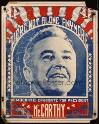 8a053 MCCARTHY FOR PRESIDENT political campaign '68 Democratic president, cool psychedelic design!