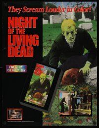 8a522 NIGHT OF THE LIVING DEAD video special 20x26 R86 George Romero zombie classic!