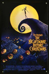 8a523 NIGHTMARE BEFORE CHRISTMAS special poster '93 Tim Burton, Disney, great horror cartoon image