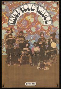 8a418 PAINT YOUR WAGON special 24x36 '69 different Peter Max art of The Nitty Gritty Dirt Band!
