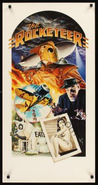 8a423 ROCKETEER special 18x35 '91 Disney, really cool different Dave Stevens art !