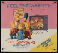 8a233 SIMPSONS vinyl special 25x28 '89 Matt Groening cartoon, Burger King collectible toys!
