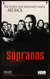 8a428 SOPRANOS TV special 22x36 '02 James Gandolfini, Lorraine Bracco, mafia TV series!