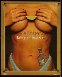 8a235 TERRA FIRME CABO WABO 24x30 tequila ad '00 sexy topless girl, take your best shot!