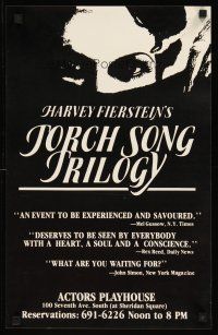 8a070 TORCH SONG TRILOGY stage play special 14x22 '90s Harvey Fierstein!