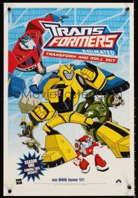 8a567 TRANSFORMERS: ANIMATED/TRANSFORMERS: CYBERTRON 2-sided video special 15x22 '08 cartoon robots