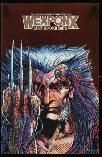 8a110 WEAPON X special 11x17 '90 Marvel comics, great art of Wolverine!